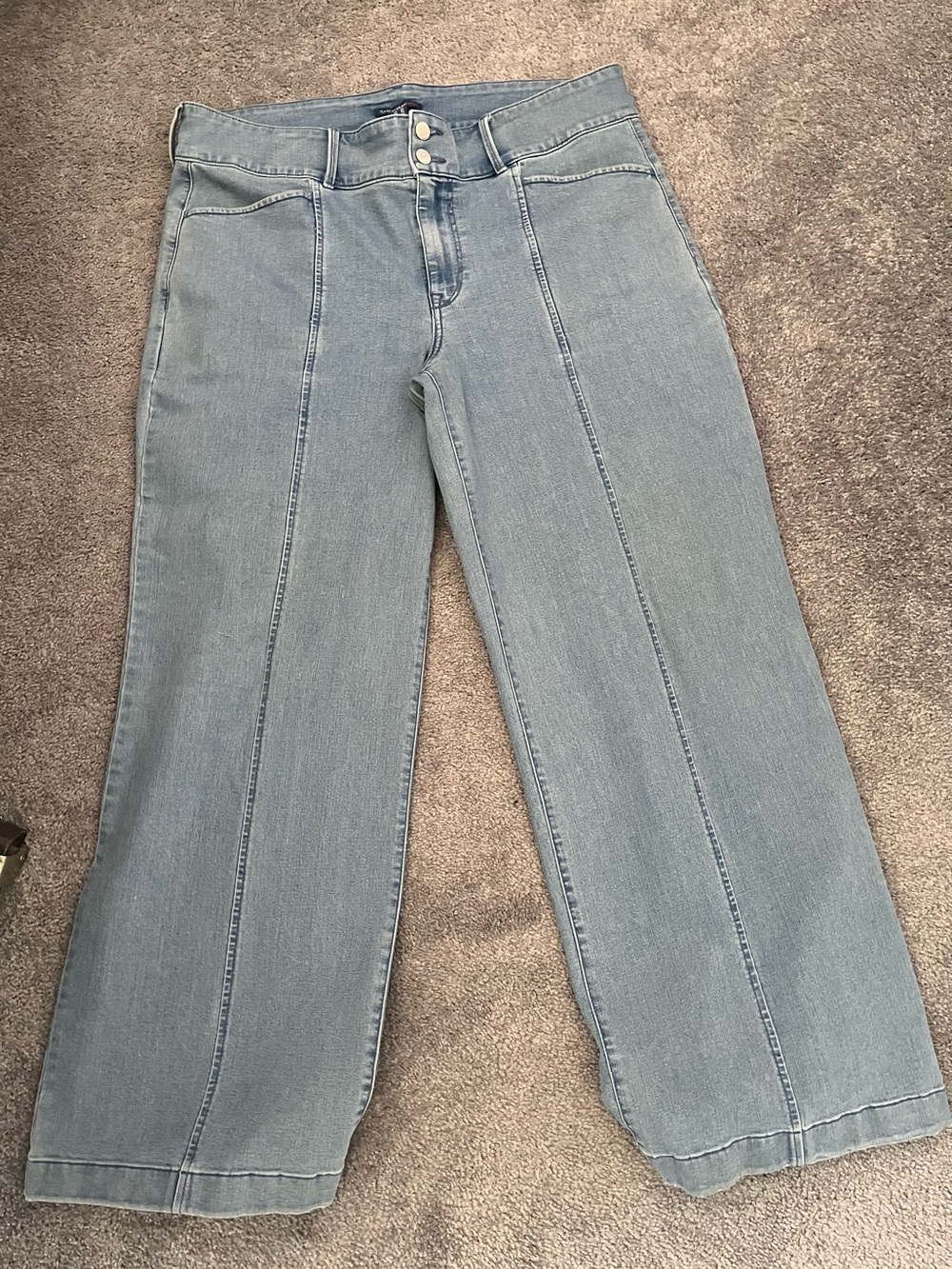 Isaac Mizrahi Light Blue Wide Leg Jeans